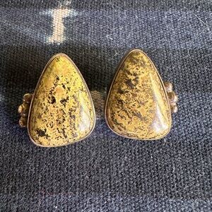 Vintage sterling silver studded earrings.